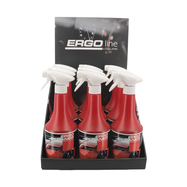 Lot de 9 nettoyants dégraissants universel ERGO CLEANER avec présentoir